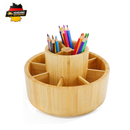 Bamboo desk organizer - bamboo,