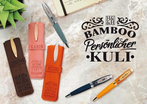 Bamboo kuli kugelschreiber - kuli,